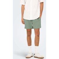 ONLY & SONS Seersucker Drawstring Swim Shorts Light Green