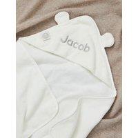 Personalised Small Ivory Hooded Towel