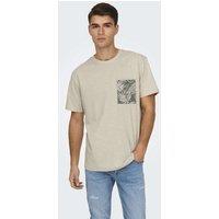 Pure Cotton Leaf Print T-Shirt