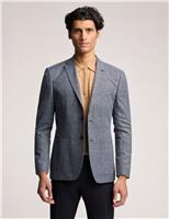 Slim Fit Check Suit Jacket