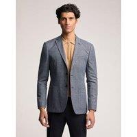 Slim Fit Check Suit Jacket