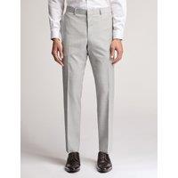 Slim Fit Wool Rich Flat Front Trousers