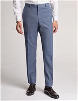 Slim Fit Wool Rich Check Trousers