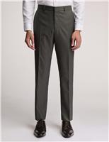 Slim Fit Wool Rich Twill Flat Front Trousers