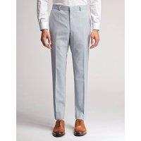 Slim Fit Wool Rich Flat Front Trousers