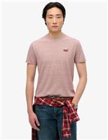 Superdry & Co Slim Fit Pure Cotton Crew Neck T-Shirt Red