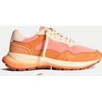 HOFF City MKII Suede Trainers Orange Mix