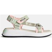 HOFF Island Chunky Riptape Sandals Green Mix