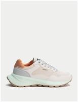 HOFF City MKII Suede Trainers Light Pink Mix