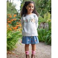 Denim Embroidered Skirt (2-10 Yrs)