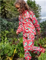 Frugi Printed Water Repellent Joggers (1-10 Yrs) Red Mix
