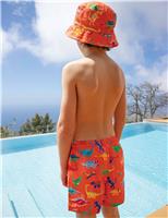Frugi Dinosaur Swim Shorts (2-10 Yrs) Multi