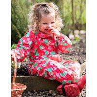 Frugi Hooded Strawberry Puddlesuit (1-10 Yrs) Red Mix