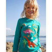 Pure Cotton Dinosaur Applique Top (0-8 Yrs)