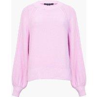 Cable Knit Sleeve Crew Neck Jumper