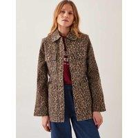 Cotton Rich Animal Print Shacket
