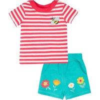 2pc Pure Cotton Striped Top & Shorts Outfit (0-5 Yrs)
