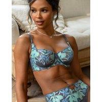 Mesh Embroidered Wired Full Cup Bra