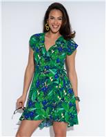 Frill Detail Wrap Beach Dress