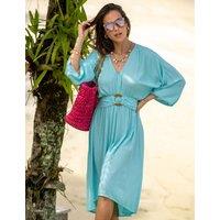 V-Neck Waisted Beach Dress