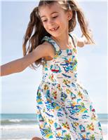 Frugi Pure Cotton Printed Dress (2-10 Yrs) Multi
