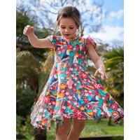 Frugi Cotton Rich Bird Print Dress (2-10 Yrs) Multi