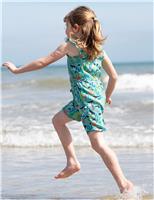 Frugi Ocean Print Playsuit (2-10 Yrs) Multi