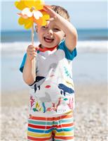 Frugi Pure Cotton Striped Shorts (0-10 Yrs) Multi