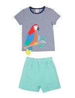 Frugi 2pc Pure Cotton Top & Bottom Outfit (0-4 Yrs) Multi