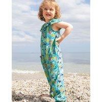 Frugi Sea Life Print Frill Collar Playsuit (0-5 Yrs) Multi