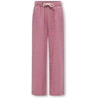 Kids Only Pure Cotton Textured Trousers (8-14 Yrs) Pink