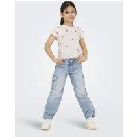 Pure Cotton Hearts Embroidered T-Shirt (7-14 Yrs)