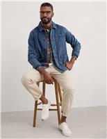 Seasalt Cornwall Pure Cotton Textured Utility Jacket Blue