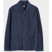 Linen Blend Utility Overshirt
