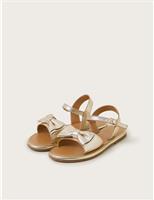 Kids Leather Bow Sandals (7 Small - 4 Large)