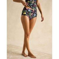 Floral High Waisted Bikini Bottoms