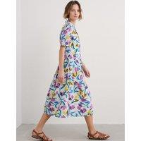 Pure Cotton Floral Collared Shirt Dress