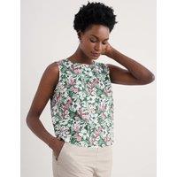 Pure Linen Floral Vest