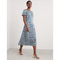 Floral Midi Waisted Dress