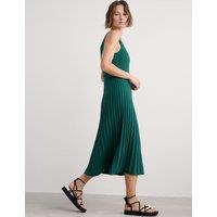 Knitted Scoop Neck Midi Skater Dress