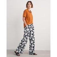 Pure Cotton Floral Elasticated Waist Trousers