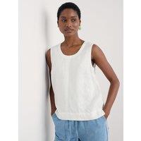 Pure Linen Round Neck Vest
