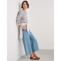 Pure Cotton Floral Notch Neck Tunic