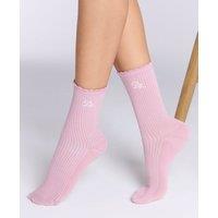 3pk Cotton Rich Ribbed Ankle Socks