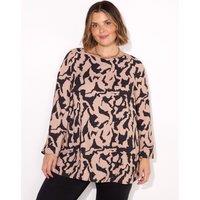 Printed Slash Neck Tunic