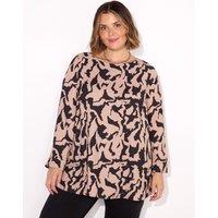 Printed Slash Neck Tunic