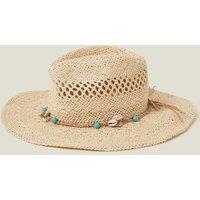 Straw Embellished Cowboy Hat