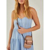 Striped Cross Body Bag