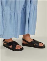 Leather Ankle Strap Sandals