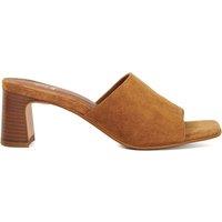 Suede Block Heel Mules